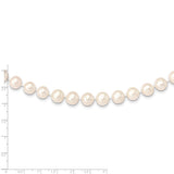14k 9-10mm White Near-Round Freshwater Cultured Pearl 16 inch Necklace WPN090