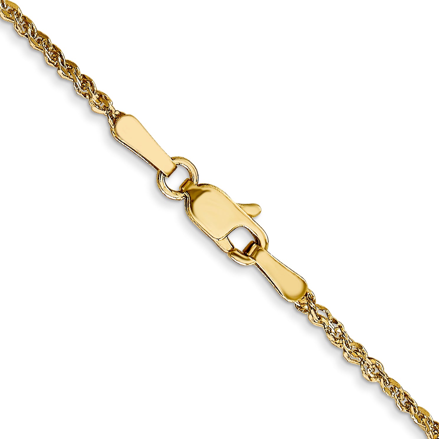 14K 10 inch 1.7mm Ropa with Lobster Clasp Anklet RPA028
