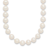14k 7-8mm White Near-Round Freshwater Cultured Pearl 16 inch Necklace WPN070