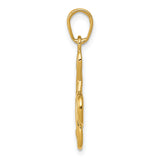 14K 3-D Clef Treble Clef Pendant A2192
