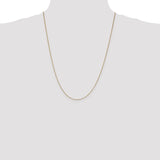14K 14 inch .7mm Box with Lobster Clasp Chain BOX075
