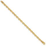 14K 20 inch 5.9mm Hand Polished Fancy Link with Lobster Clasp Chain LK437