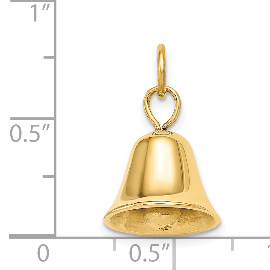 14k Moveable 3-D Wedding Bell Charm A0567