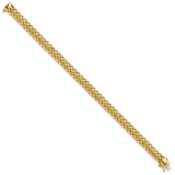14k Polished 6.75mm Mesh 7.25 inch Bracelet SF595