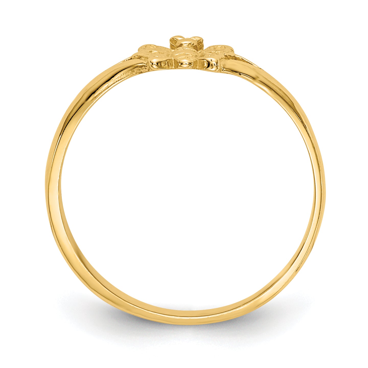 14K Butterfly Size 2 Baby / Childs Ring R529