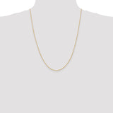14K 14 inch 1.10mm Singapore with Spring Ring Clasp Chain PEN9
