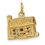 14k 3-D House Charm A0550