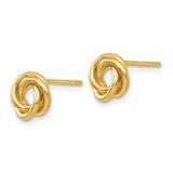 14k 8mm Polished Love Knot Post Earrings TM707
