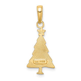 14k Polished Christmas Tree Pendant M482