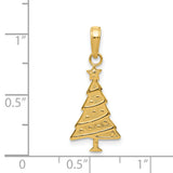 14k Polished Christmas Tree Pendant M482