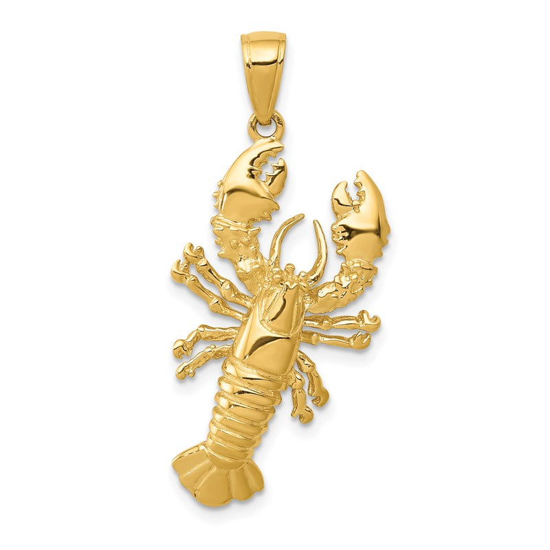 14k Lobster Pendant C3411