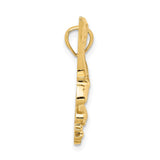 14K Diamond-cut Eagle Pendant C4578