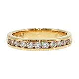 14K Yellow Gold Channel-Set Diamond Wedding Band (0.49 TWT)