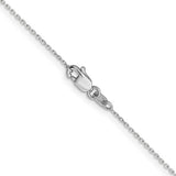 14k White Gold Diamond Cut Cable Chain