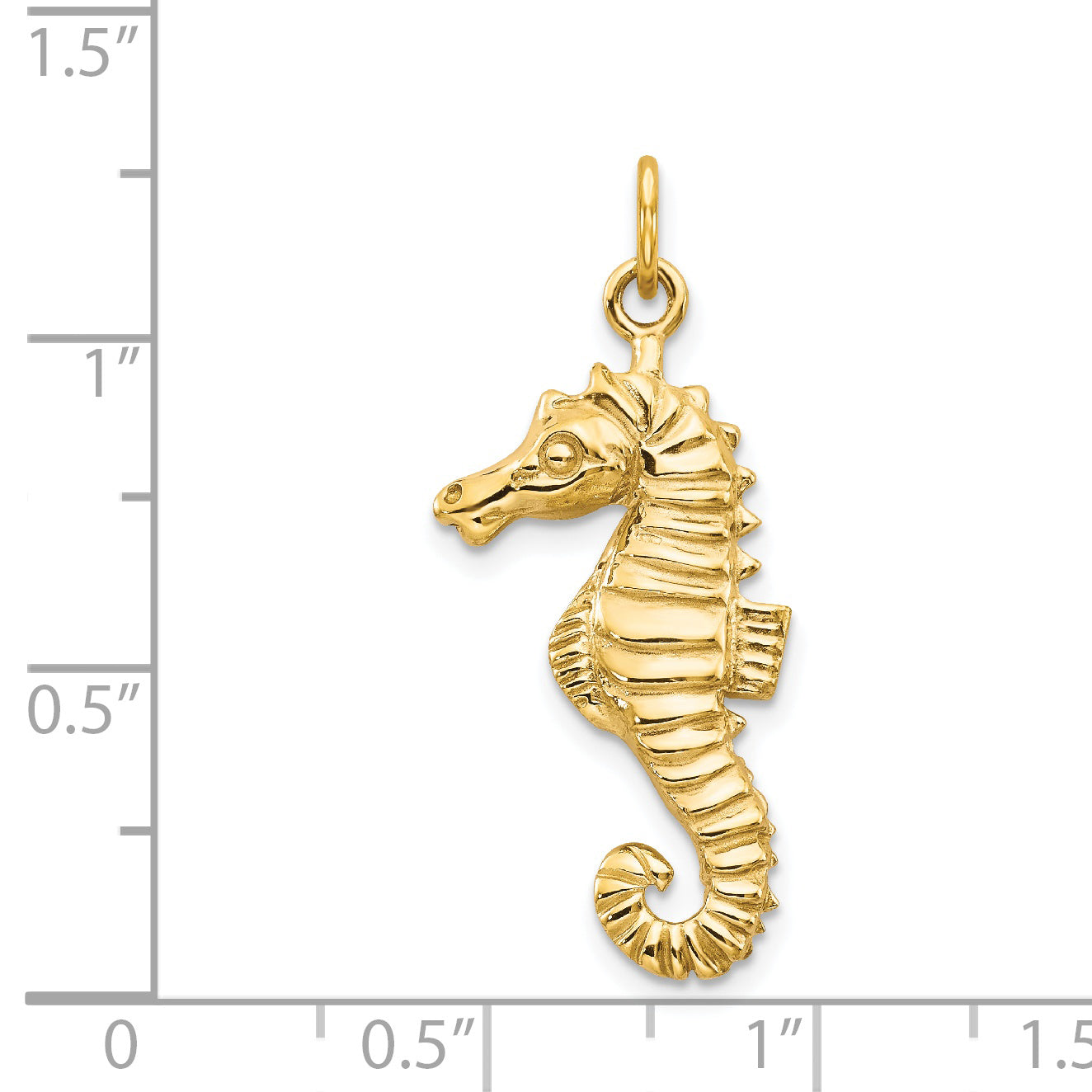 14k Seahorse Charm C1187