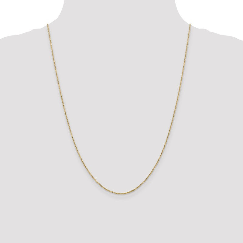 14K 14 inch 1.1mm Ropa with Spring Ring Clasp Chain RPA020