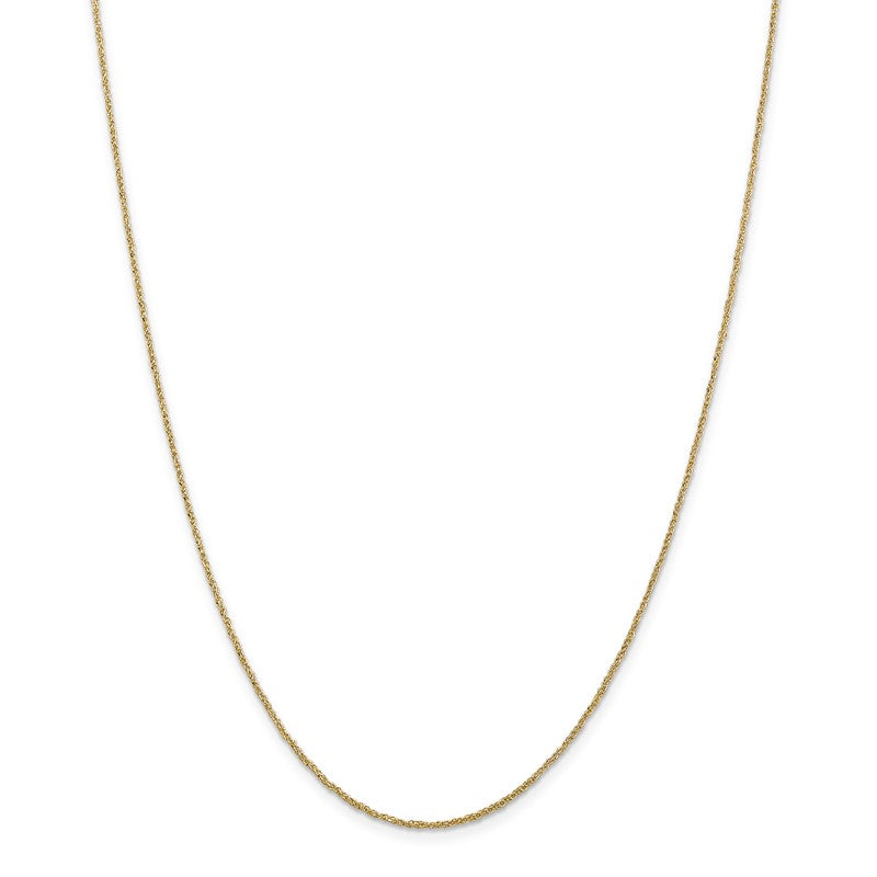 14K 14 inch 1.1mm Ropa with Spring Ring Clasp Chain RPA020