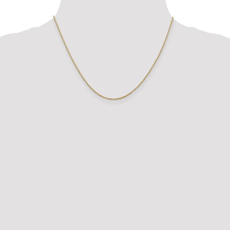 14K 14 inch 1.1mm Ropa with Spring Ring Clasp Chain RPA020