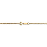 14K 14 inch 1.1mm Ropa with Spring Ring Clasp Chain RPA020