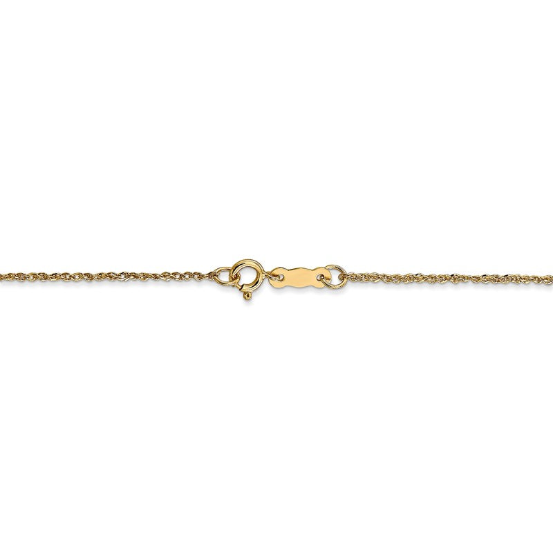 14K 14 inch 1.1mm Ropa with Spring Ring Clasp Chain RPA020