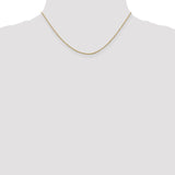 14K 14 inch 1.1mm Ropa with Spring Ring Clasp Chain RPA020