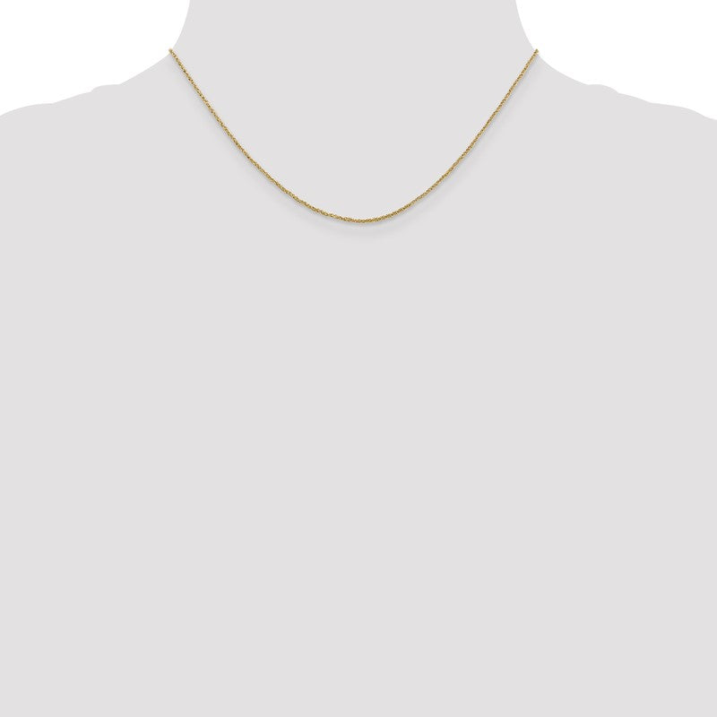 14K 14 inch 1.1mm Ropa with Spring Ring Clasp Chain RPA020