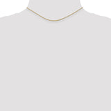 14K 14 inch 1.1mm Ropa with Spring Ring Clasp Chain RPA020