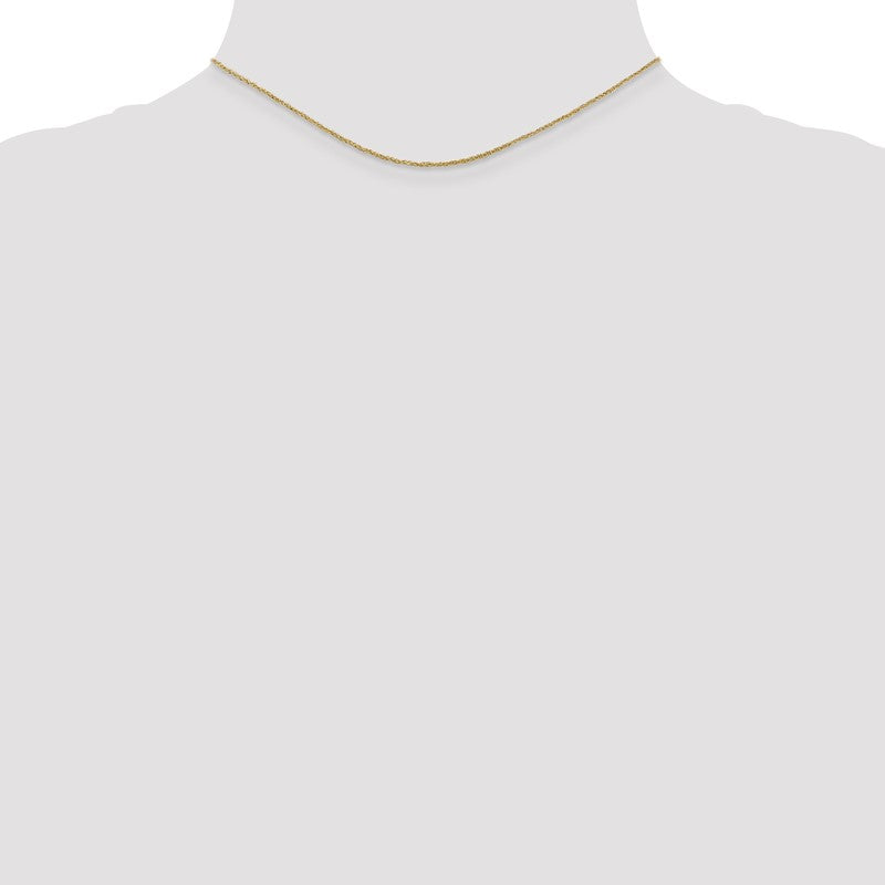 14K 14 inch 1.1mm Ropa with Spring Ring Clasp Chain RPA020