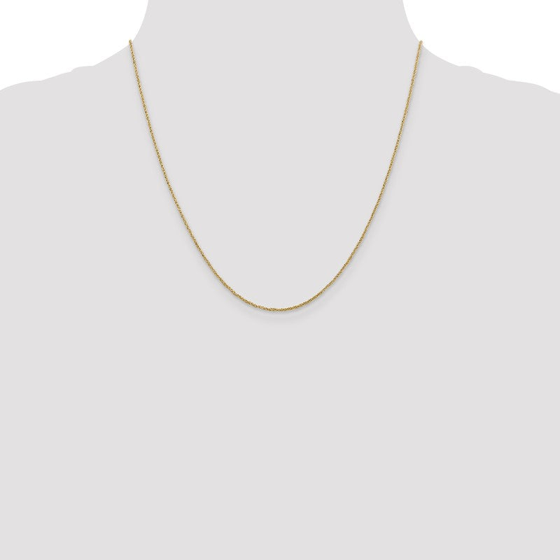14K 14 inch 1.1mm Ropa with Spring Ring Clasp Chain RPA020
