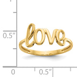 14k Polished LOVE Ring K5742