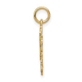 14k 16 in Heart Charm C989