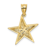 14k Polished Star Pendant K5306