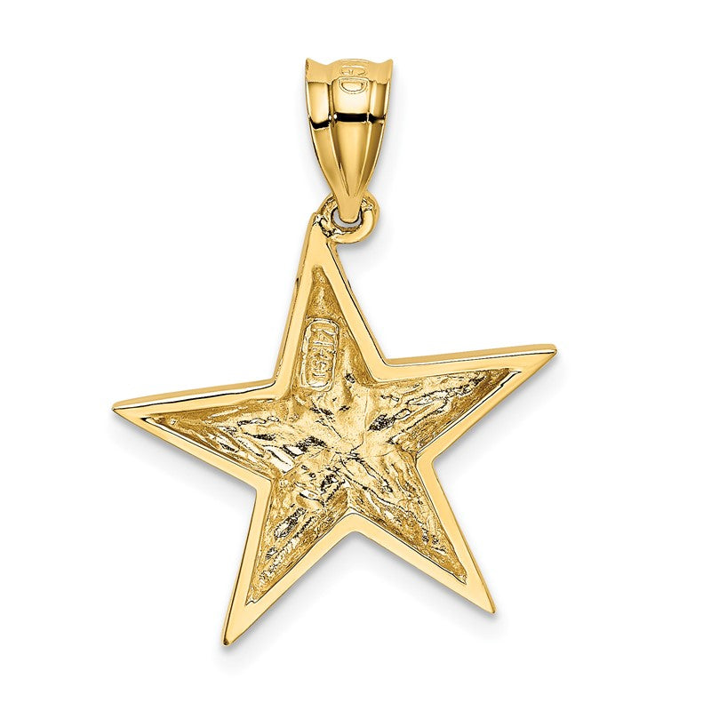 14k Polished Star Pendant K5306