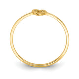 14K Polished Size 7 Heart Ring R671