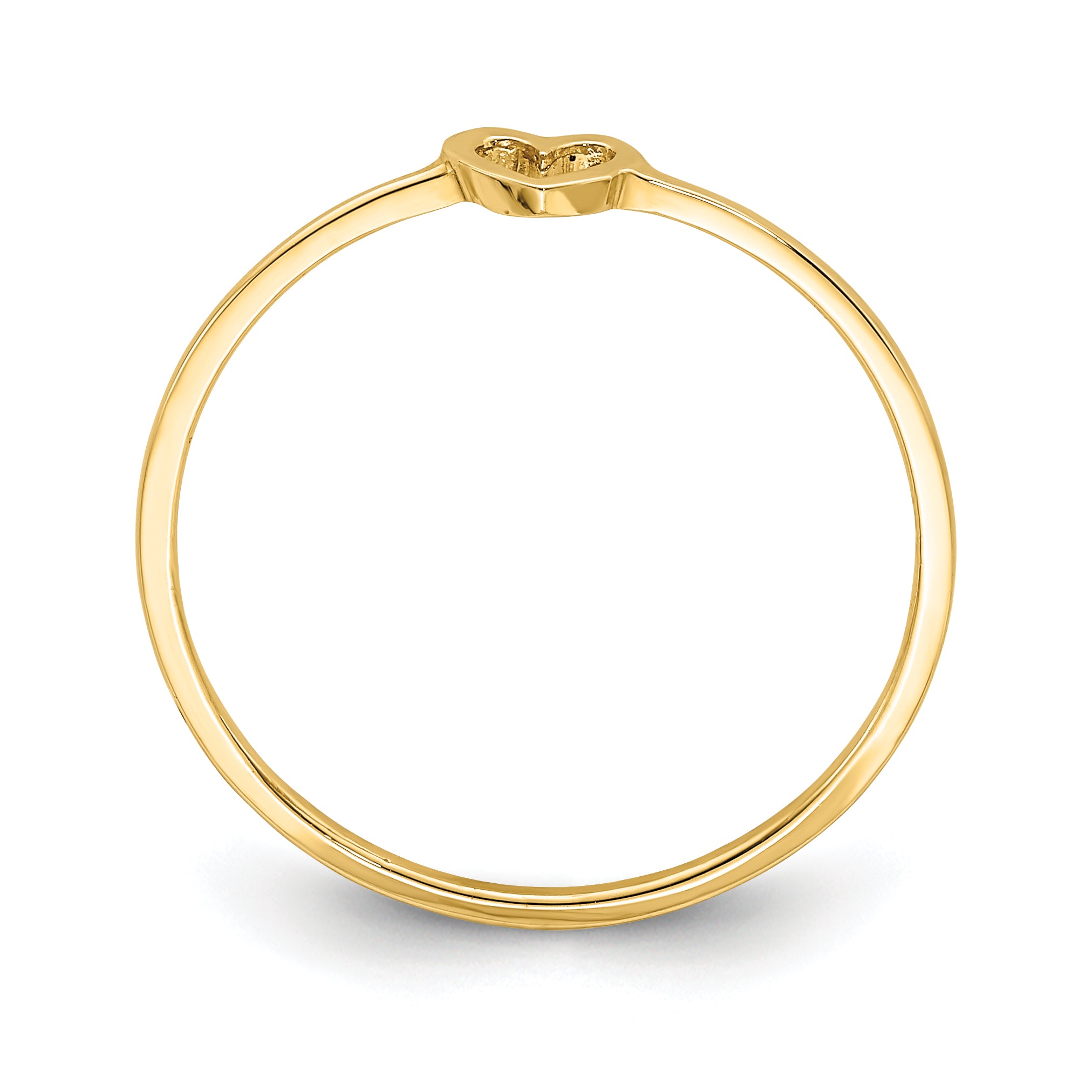 14K Polished Size 7 Heart Ring R671