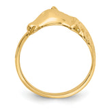 14K Polished Horse Head Ring K5781