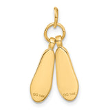 14K 3-D Ballet Slippers Charm A1201/L