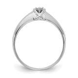 14k White Gold Polished AA Diamond Ring Y1686AA
