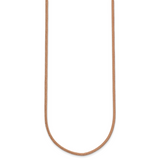 14k Yellow Clasp 2mm 16 inch Natural Leather Cord Necklace XG263