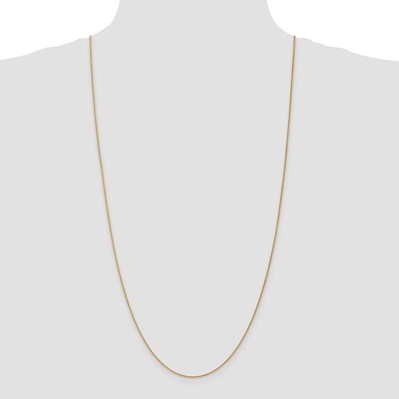 14K 10 inch 1.05mm Spiga with Lobster Clasp Anklet PEN133