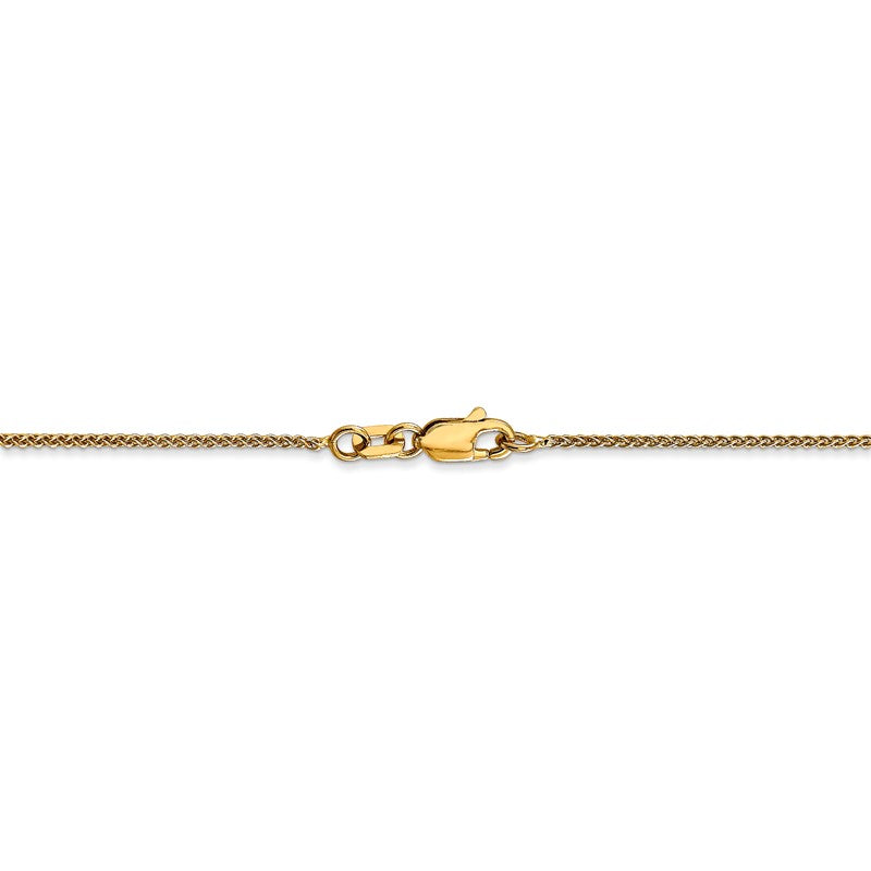 14K 10 inch 1.05mm Spiga with Lobster Clasp Anklet PEN133