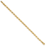 14K 18 inch 3.9mm Hand Polished Fancy Link with Lobster Clasp Chain LK724