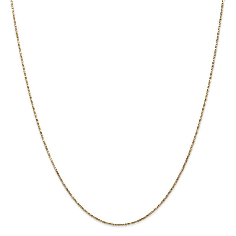 14K 10 inch 1.05mm Diamond-cut Spiga with Lobster Clasp Anklet PEN157