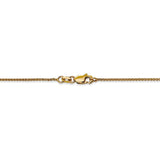 14K 10 inch 1.05mm Diamond-cut Spiga with Lobster Clasp Anklet PEN157