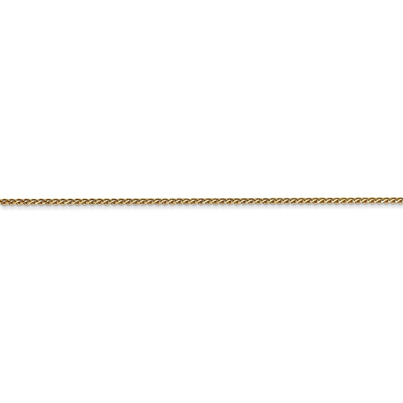 14K 10 inch 1.05mm Diamond-cut Spiga with Lobster Clasp Anklet PEN157