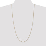 14K 10 inch 1.05mm Diamond-cut Spiga with Lobster Clasp Anklet PEN157