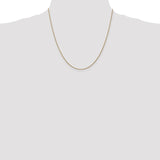 14K 10 inch 1.05mm Diamond-cut Spiga with Lobster Clasp Anklet PEN157