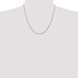14K 10 inch 1.05mm Diamond-cut Spiga with Lobster Clasp Anklet PEN157