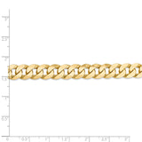 14K 26 inch 9.5mm Flat Beveled Curb with Lobster Clasp Chain FBU250