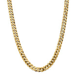 14K 26 inch 9.5mm Flat Beveled Curb with Lobster Clasp Chain FBU250